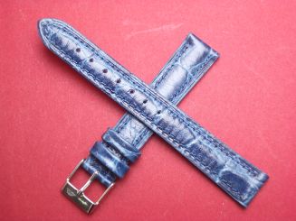 Leder-Armband 16mm Farbe: blau 