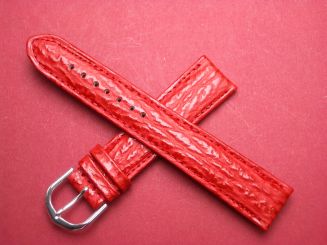 Leder-Armband 18mm Farbe: rot 