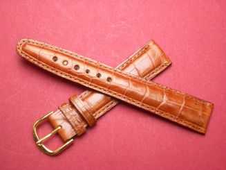 Leder-Armband 18mm Farbe: hell braun 