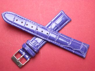 Leder-Armband 18mm Farbe: blau 