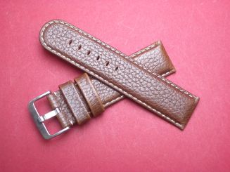 Leder-Armband 24mm Farbe: mittelbraun 