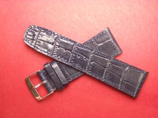 Leder-Armband Olympia 26mm Farbe: dunkelblau 