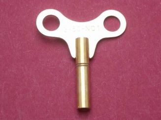 Aufzugschlüssel für Stand-, Wand- & Tischuhren in Messing 