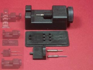 Schwarzes Werkzeug-Set zum kürzen von Metallarmbänder 