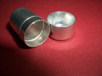 Aluminium Röhrchen mit Deckel 23mm 