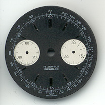 Landeron Chronographen-Zifferblatt Durchmesser: 31,00mm 