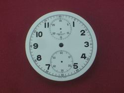 Valjoux 5 oder 9 Chronographen-Zifferblatt Email 