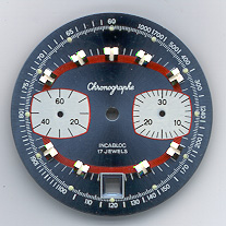 Chronographen-Zifferblatt Valjoux Kaliber: 7734 Durchmesser: 31,50mm 