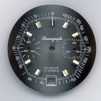 Chronographen-Zifferblatt Valjoux Kaliber: 7734 Durchmesser: 31,00mm 
