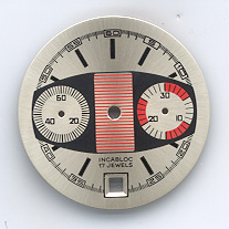 Chronographen-Zifferblatt Valjoux Kaliber: 7734 Durchmesser: 29,50mm 