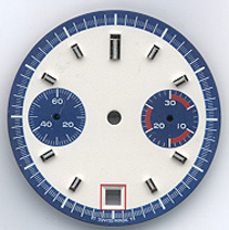 Chronographen-Zifferblatt Valjoux Kaliber: 7734 Durchmesser: 30,00mm 