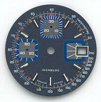 Chronographen-Zifferblatt Valjoux Kaliber: 7765 Durchmesser: 31,50mm 