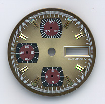 Chronographen-Zifferblatt Valjoux Kaliber: 7750 Durchmesser: 29,80mm 