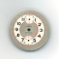 Chronographen-Zifferblatt Pierce Kaliber: 134 Durchmesser: 34,50mm 