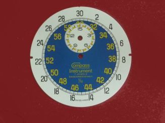 Stoppuhr-Zifferblatt Kurzzeitmesser, Kaliber: Baumgardner 410 & 411 