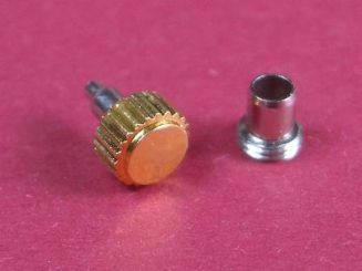 Wasserdichte vergoldete Krone mit Tubus Durchmesser: 4,50mm 