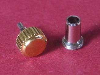 Wasserdichte vergoldete Krone mit Tubus Durchmesser: 5,30mm 