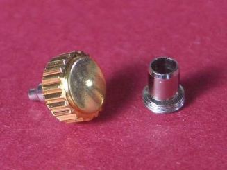 Wasserdichte vergoldete Krone mit Tubus Durchmesser: 5,50mm 