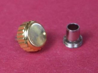 Wasserdichte vergoldete Krone mit Tubus Durchmesser: 6,00mm 