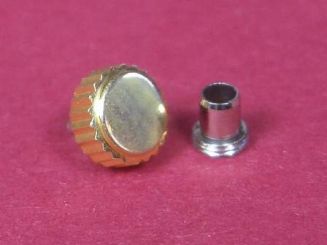 Wasserdichte vergoldete Krone mit Tubus Durchmesser: 6,00mm 