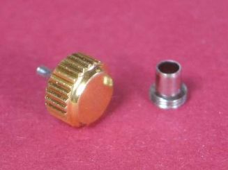 Wasserdichte vergoldete Krone mit Tubus Durchmesser: 7,00mm 