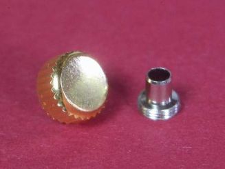 Wasserdichte vergoldete Krone mit Tubus Durchmesser: 7,00mm 