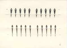 Jäger-Le-Coultre Herrenarmbanduhr-Zeiger weiß/blank Dauphine offen, Lochdurchmesser: 75/125 Minutenzeigerlänge: 12mm 