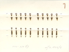 Herrenarmbanduhr-Zeiger gelb Blattform als Leuchtzeiger 