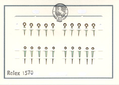 Herrenarmbanduhr-Zeiger gelb Lanzenform als Leuchtzeiger 
