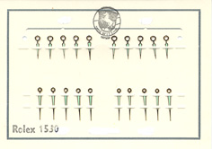Rolex Herrenarmbanduhr-Zeiger gelb Lanzenform als Leuchtzeiger 