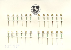 Herrenarmbanduhr-Zeiger NUR MINUTENZEIGER gelb Blattform 