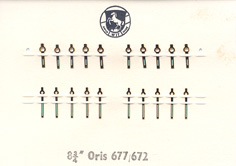 Herrenarmbanduhr-Zeiger gelb Blockform als Leuchtzeiger 