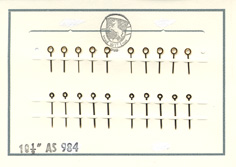 Herrenarmbanduhr-Zeiger gelb Blockform Kaliber: AS 984 