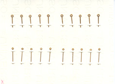 Herrenarmbanduhr-Zeiger gelb  (Maße auf Anfrage..) 