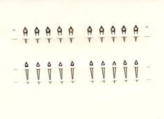 Herrenarmbanduhr-Zeiger gelb  (Maße auf Anfrage..) 