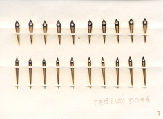 Herrenarmbanduhr-Zeiger rose Dauphine als Leuchtzeiger 