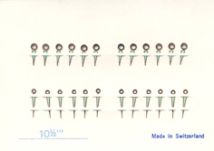 Herrenarmbanduhr-Zeiger rose Lanzenform als Leuchtzeiger 