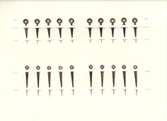 Herrenarmbanduhr-Zeiger rose Lanzenform 