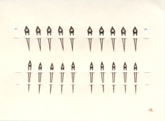 Herrenarmbanduhr-Zeiger rose Dauphine, offen 