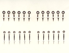 Herrenarmbanduhr-Zeiger rose  (Maße auf Anfrage..) 