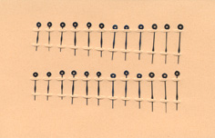 Herrenarmbanduhr-Zeiger blau Birnenform 