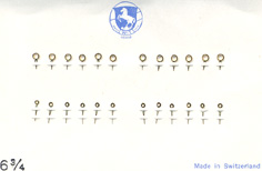 Damenarmbanduhr-Zeiger gelb Lanzenform als Leuchtzeiger 