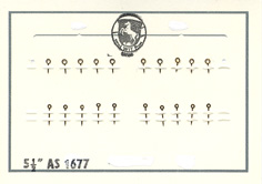 Damenarmbanduhr-Zeiger gelb Blockform Kaliber: AS 1677 