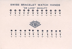 Damenarmbanduhr-Zeiger blau Birnform 