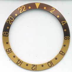 Einlage für Index Lünette passend auch für Uhren der Marke Rolex Ref. Nr: 16713 