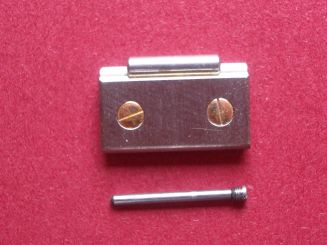 Cartier Santos Armband-Glied, Stahl/Gold, 13,5mm, von rechts verschraubt 