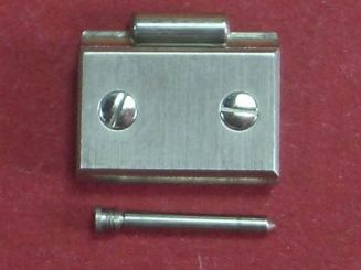 Cartier Santos Armband-Glied, 10mm, Stahl mit 2 Stahlschrauben, Befestigungsschraube von links 