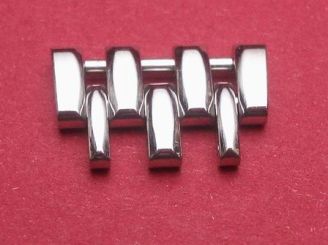 Jaeger- LeCoultre Reverso Metall- Armband- Glied, zweites Reparaturglied vom Kopf aus gesehen, 18mm konisch, mit festem Steg 