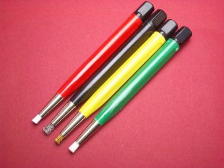 Reinigungsstifte in Messing, Stahl, Glasfaser fein und extra fein 4 tlg. Set Werkzeug