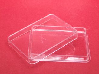 1 Kunstoffdose Box mit Deckel ca. 60mm x 43,5mm x 8,2mm, beachten sie unsere Staffelpreise 